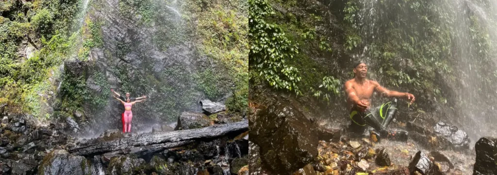 Hiking to La Esmeralda Waterfall